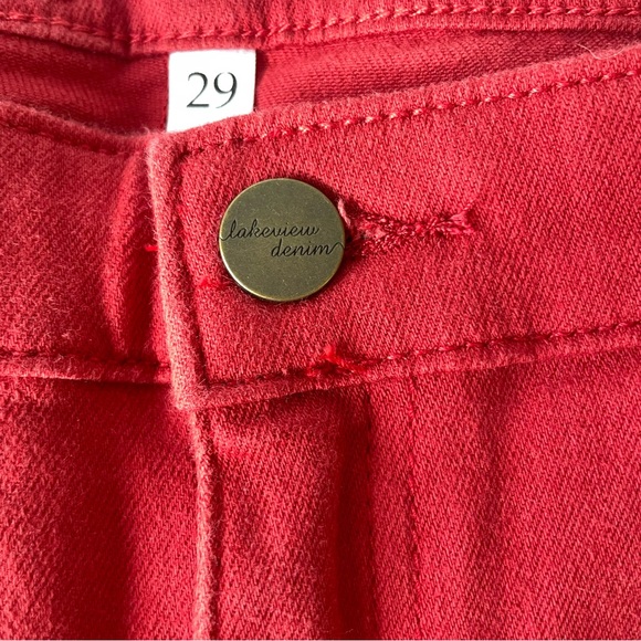 Lakeview Denim Alex colored red skinny jean, 29 - Picture 3 of 8